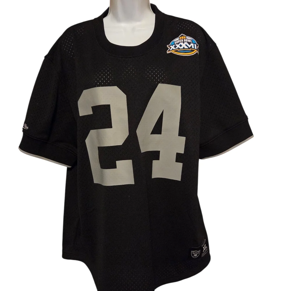 Mitchell & Ness Black Jersey with White Number - Picture 1 of 7